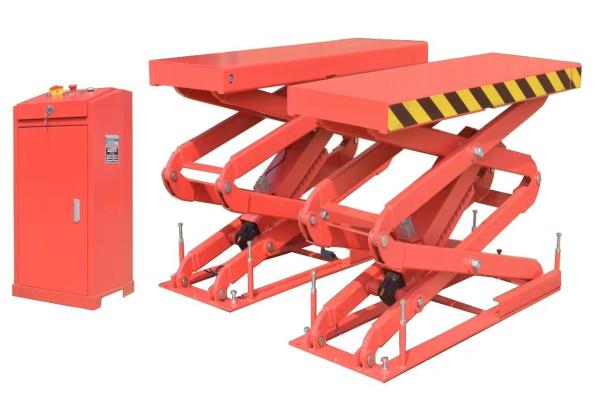 Double Cylinder Scissor Alignment Rack 5000lbs Portable Hydraulic Car Lift