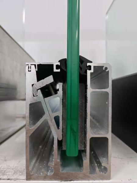 Aluminum U Channel Glass Balustrade Weather Resistant For Outdoor