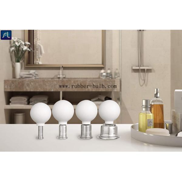 Glass Facial Cupping Set-Silicone Vacuum Suction Massage Cups Anti Cellulite Lymphatic Therapy Sets For Eyes, Face And B