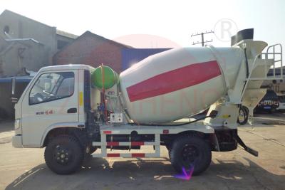 Left Drive 2m3 3m3 4m3 Concrete Mixing Truck Front Load Stable Performance For Bridge Construction