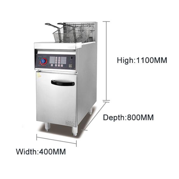 Fritadora elétrica de aço inoxidável comercial de 30L com potência de 9kw