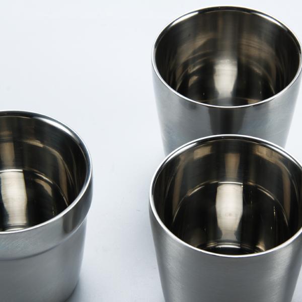 Shatterproof Stainless Steel Utensil 175ml 260ml Stainless Tumbler Cups