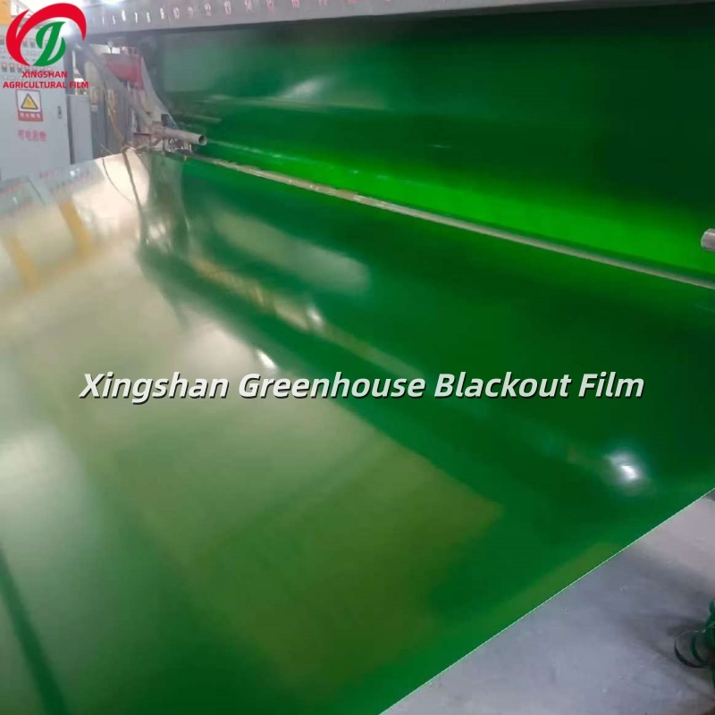 Green White Greenhouse Blackout Film Heat Reducing Greenhouse Shade Film