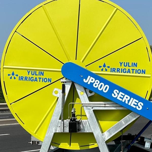 Green Hose Reel Irrigation Equipment Agricultural Machinery 400m Tube Length