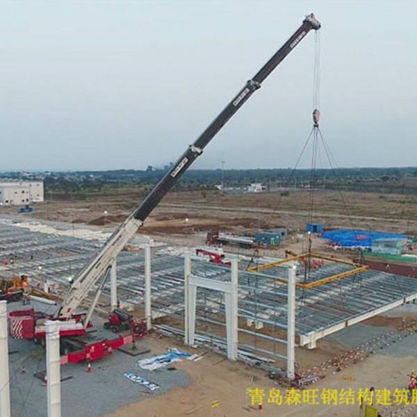 AutoCAD Designed Steel Structure Workshop with Q355B Steel Grade and 3D3S Design for Customizable Industrial Use