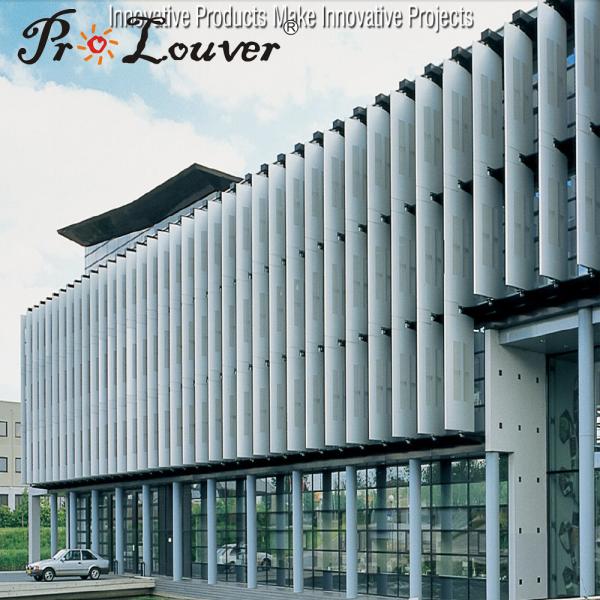 Aluminum Louver Aerowing Louver Blades, External Louver Facades
