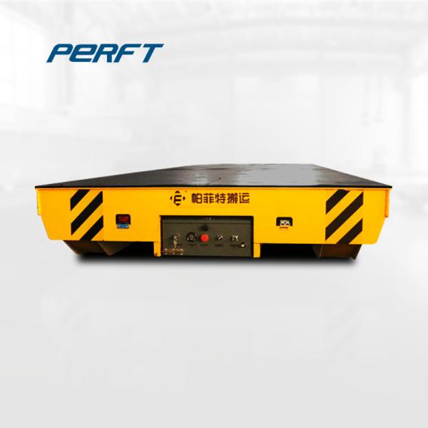 Electric Cable Railway Transport Battery Transfer Cart For Steel Pipe Handling