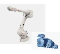 Monté au sol avec une précision de 0,05 mm et un bras robotique industriel de 60 kg