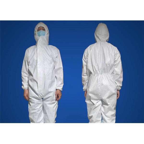 White Disposable Protective Coverall Chemical Protective Isolation Suit Clothing