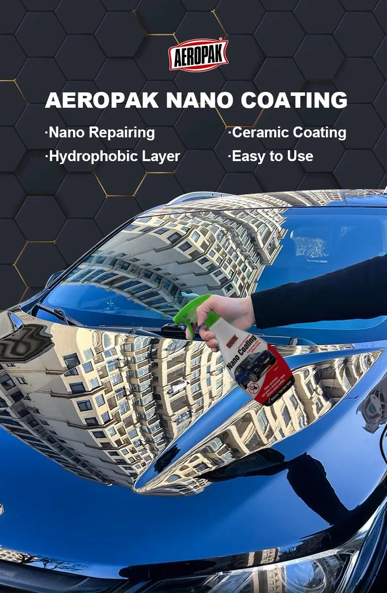 Aeropak 500ml Bottle Polishing Painting-Easy Spray Nano Car Coating Hydrophobic Spray Suitable for All Car Surfaces