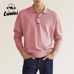 T-shirts de algodão personalizados para adultos Collar de negócios Anti-rugas