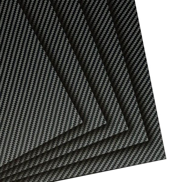 100mm x 250mm 3K High-Hardness Carbon Fiber Sheet for Models, Manufacturing, and Aerospace