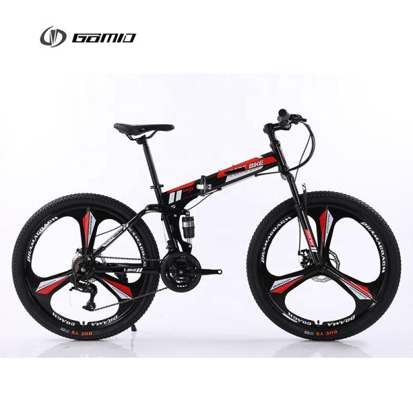 24 26 Inch Custom Gear Cycle Full Shockingproof Frame Folding Bike with Front Quick Release Sealed Bearing Hubs Steel Frame