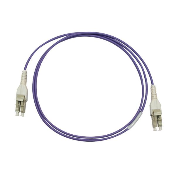 Indoor FTTH OM3 OM4 LC to LC Fiber Patch Cable PC / APC / UPC Polishing