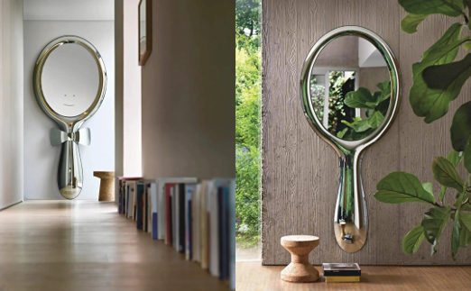 Customized Wall Mirror Glass Silver Frame Glass For Apartment Home