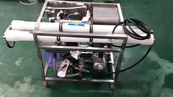 PLC Ocean Water Filter System , 500LPH portable marine water maker