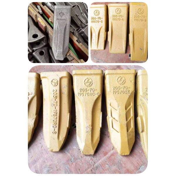 Komatsu PC200 Excavator Rock Teeth Forged Casting Construction Part 205-70-19570