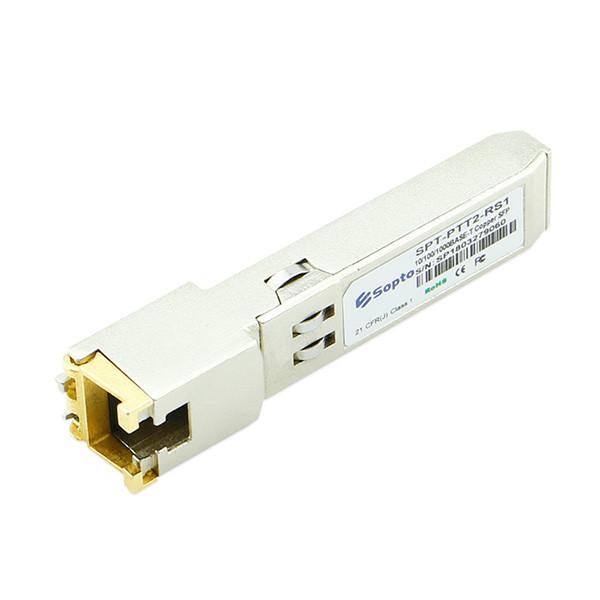Hot Pluggable SFP Transceiver Single Mode RJ45 Interface 30m / 100m Distance