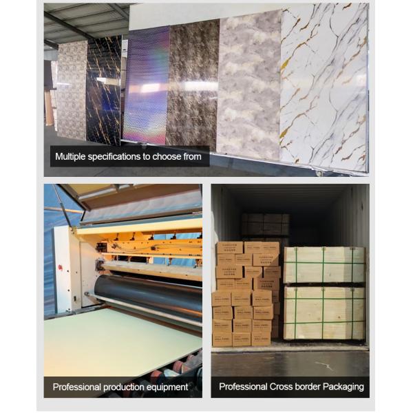 Panneau mural en bambou moderne en charbon de bois en marbre imperméable à l'eau et au feu Veneer en bois pour la décoration murale de la villa et du bureau du ménage