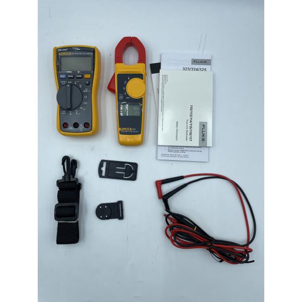 Fluke 117/323 Electricians Combo Kit with True-RMS Digital Multimeter and 600 V CAT III Clamp Meter featuring Non-contact Voltage Detection