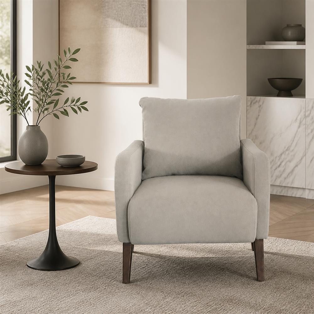 Modern Curved Upholstered Accent Chair, Single Seat – LG-5001