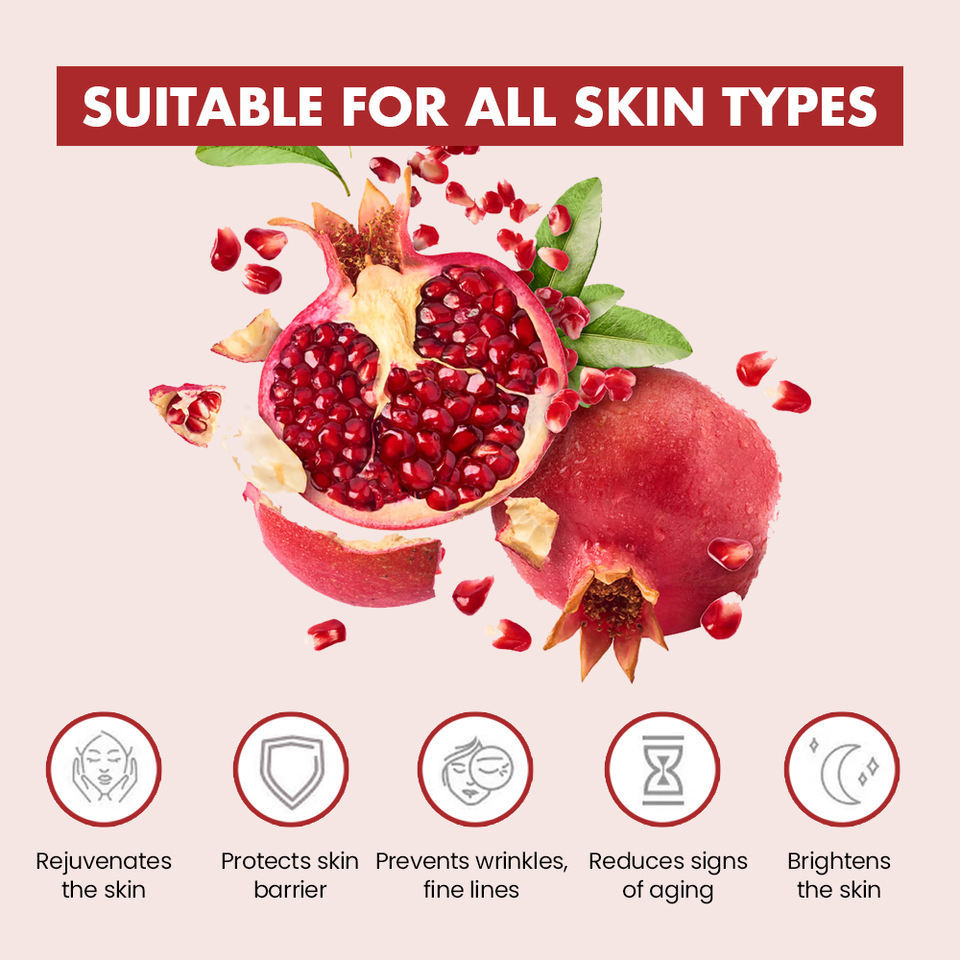 OEM ODM Brand Natural Pomegranate Skin Care Set Whitening and Brightening essence Blood Clear Brightening Skin Facial Moisturizing Cream Day and Night face cream Moisturizing Cream Cleanser