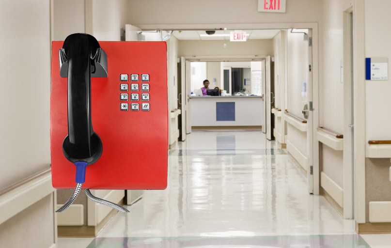 Vandal Proof Handset Analog Wall Phone Для больницы / автобусной станции Телефон