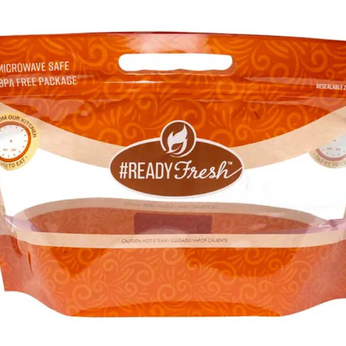 Bolsas de pollo caliente de PET reciclado reutilizables con cerradura