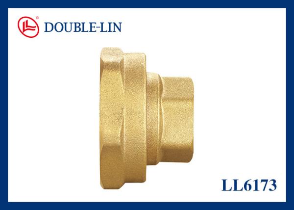 2 Piece Straight Connector Flat Washer Brass Threaded Fittings