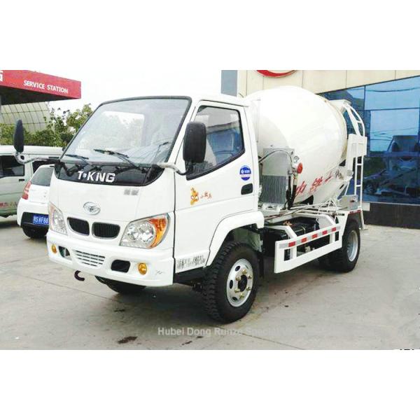 T. King Chassis Concrete Mixer Truck 2 CBM , Ready Mix Cement Trucks