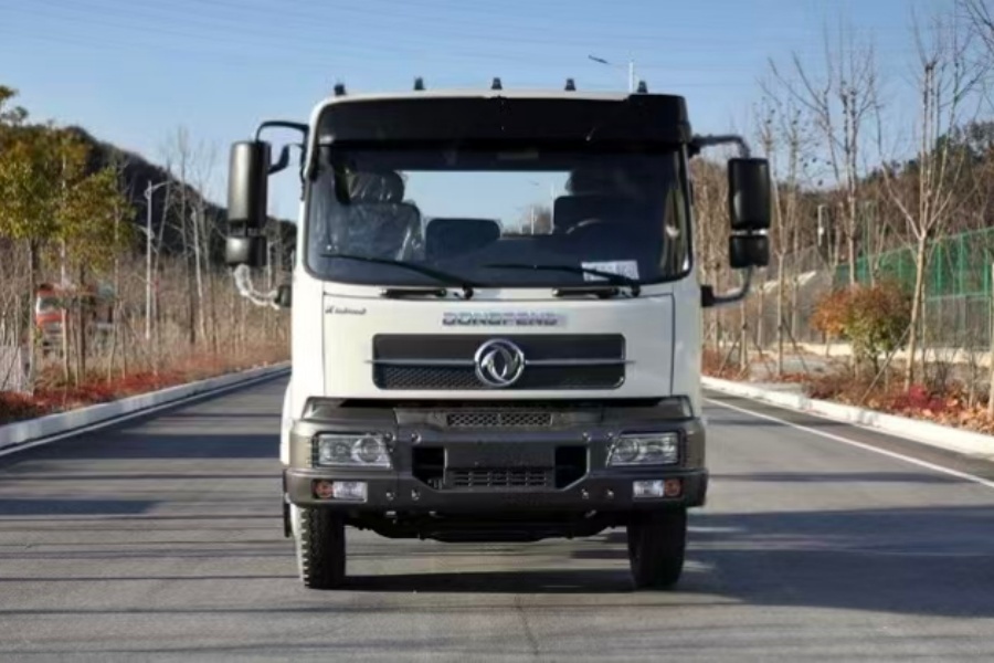Dongfeng 4×2 Swing Arm Garbage Truck Chassis B190 18Ton For Export