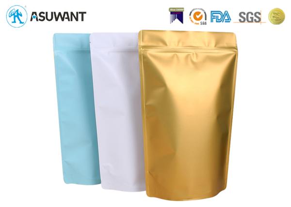 Metallic Shine Effect Aluminum Foil Herb Packaging Smell Proof Mylar Bag