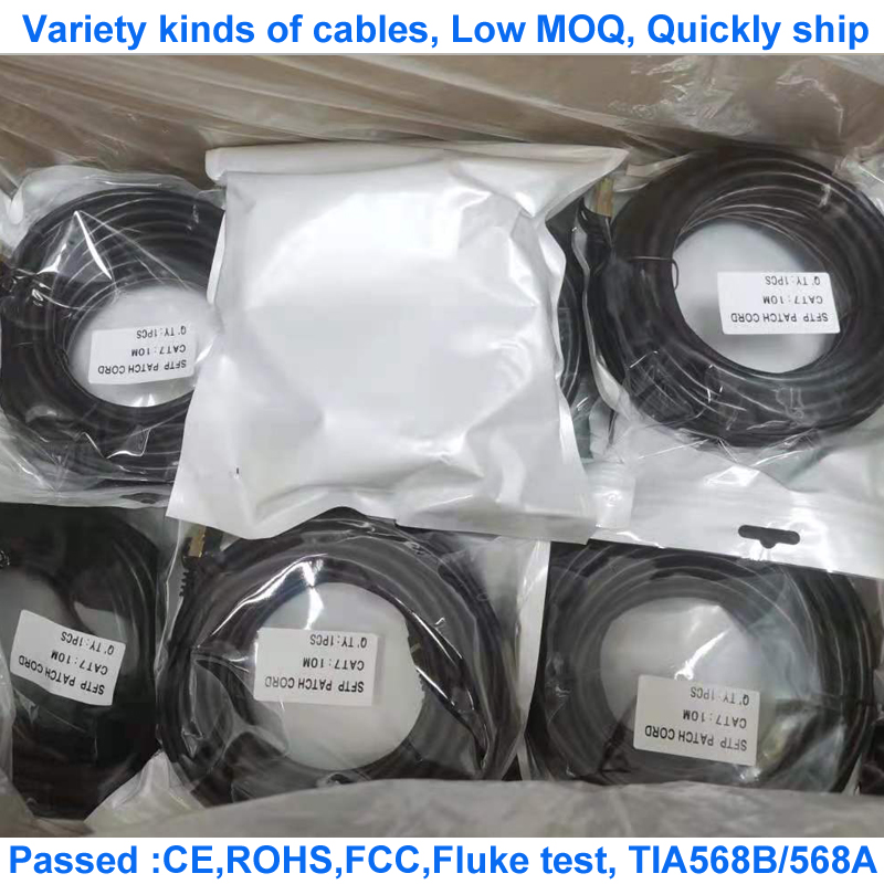 Медная куртка PVC OD кабеля 26awg проводника Cat7 SFTP 6.0mm RJ45