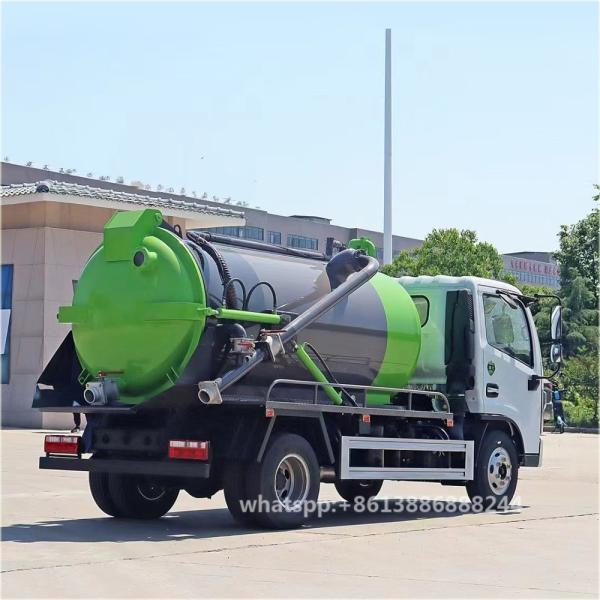 DFAC 6000 Litres Camion d'aspiration et de nettoyage de benne basculante   Aspiration d'égouts   Laveur haute pression