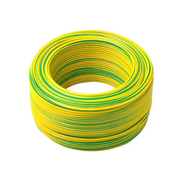 Cable de cable de tierra de cobre trenzado BVR 450V 16A 25mm2 Verde Amarillo