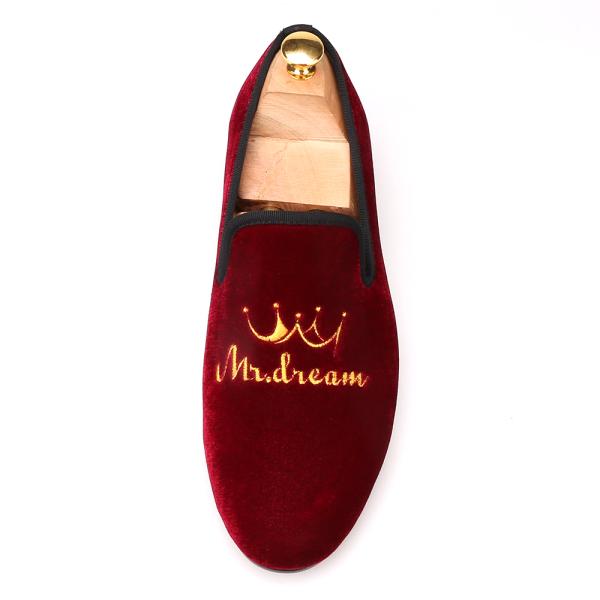 Красный нижний мужской бархатные лофты резиновый верхний подошв цвет на заказ для бизнеса