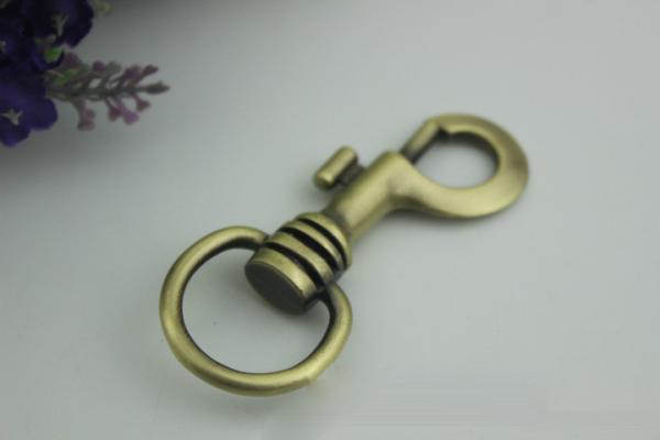 Europe popular fashion 24 mm metal nickel dog leash snap hook for pet collar