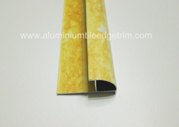 Marbling Grain Color Metal PVC Tile Corner Trim For Windowsill 2.7m Length