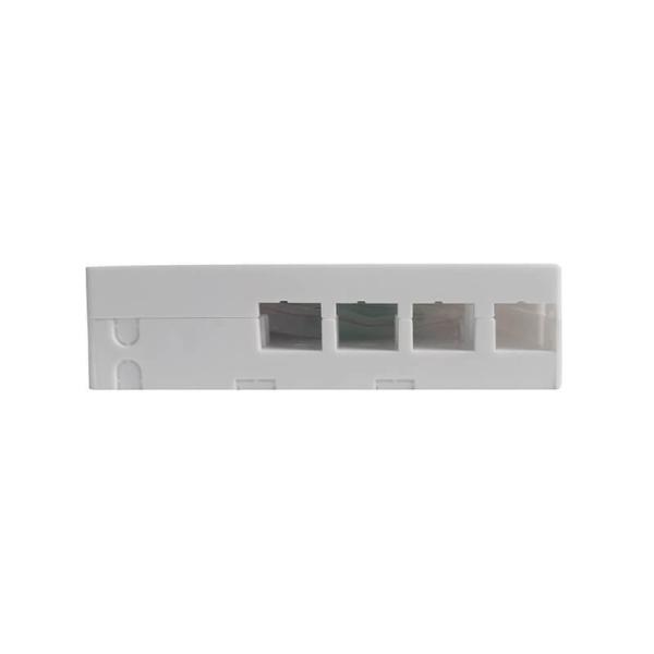 White 4-Port FTTH Terminal Box with SC LC Adapters