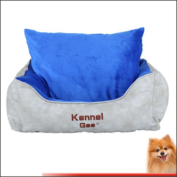 dog bed for sale artificial leather and short plush pp cotton pet bed china factory