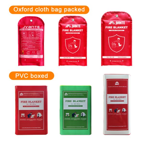JAT-1101 Fiberglass Fire Blanket EN 1869:2019 Certified 500°C Heat Resistant White Fire Extinguishing Blanket 1m x 1m