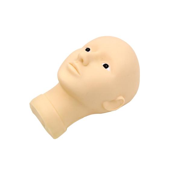 Semi PMU Practice Open Eyes Model Head Artificial Rubber , Practice Face For Makeup
