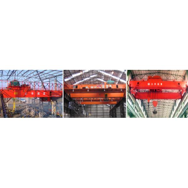 Metallurgical Double Girder Bridge Crane 160 Tons Span 18m Lifting Height 32m