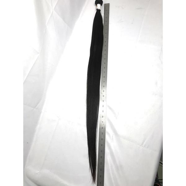 Weave peruano 100g do cabelo humano de Remy do Virgin 10A cru de 100%/preto natural da parte