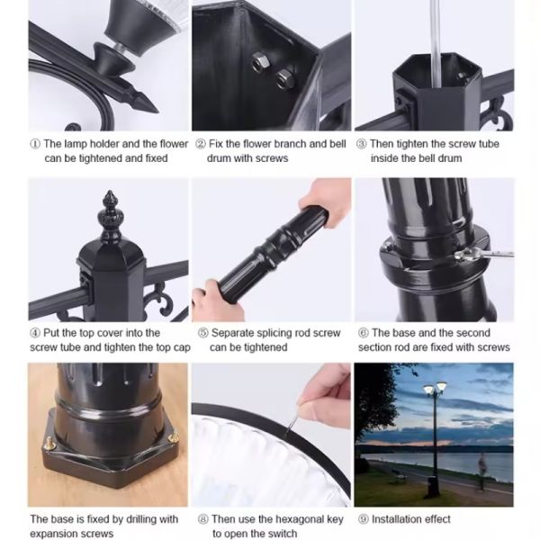 LED Outdoor Solar Lights Waterproof Motion Sensor Security Lights for Yard Patio Garage