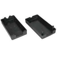Universal eletrônico plástico dos cercos do ABS preto feito sob encomenda para o adaptador do poder