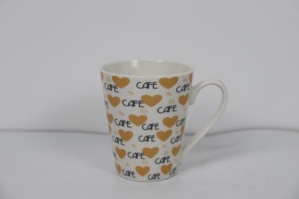 Ceramic Drinkware 310cc Ceramic New Bone China Mug  with Customized Decals Design