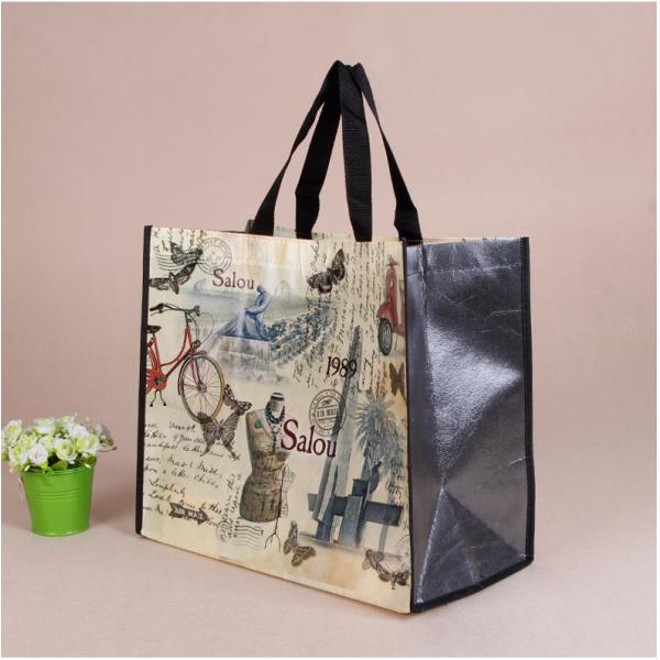 Non-Woven Tote Bag with Custom Logo Printing Accepable OEM/ODM Pp Woven Shopping Bag