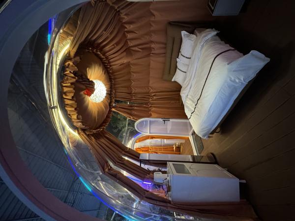 Luxury Waterproof PC Bubble Tent House Camping Prefab House Transparent Dome Glamping House
