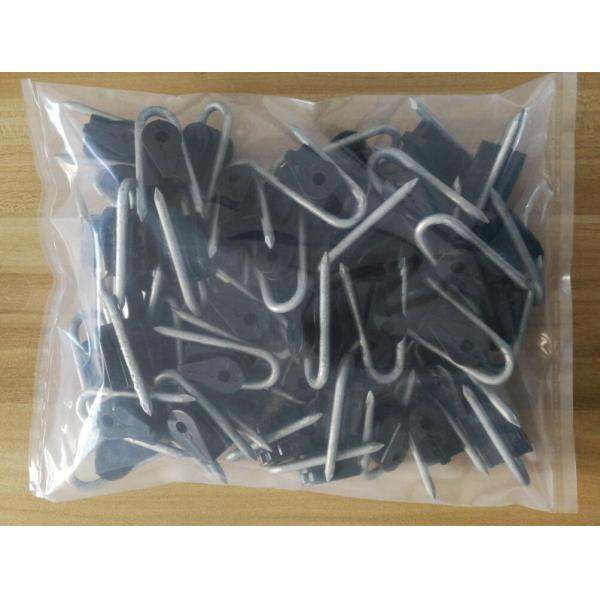 Тип погружение штапеля u изоляторов 4.2mm столба электрической загородки ногтя деревянное горячее гальванизировал сталь